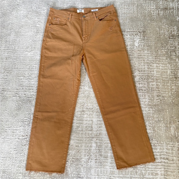 Kensie Women's Straight Leg Tan Jeans - Picture 1 of 4